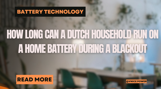 How long can a Dutch household run on a home battery during a blackout