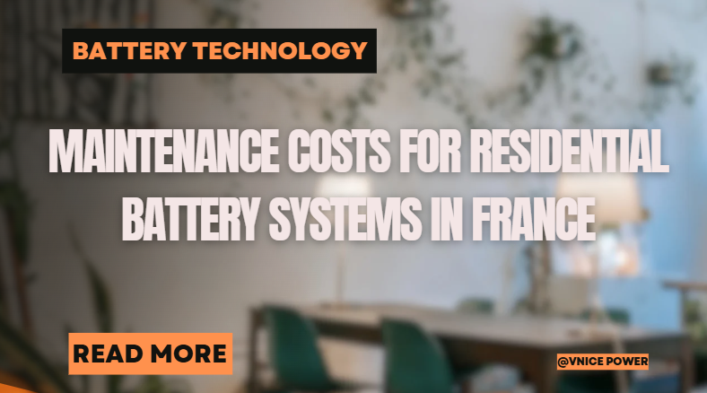 Maintenance costs for residential battery systems in France