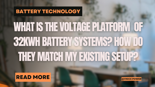 What is the voltage platform (e.g., 48V) of 32Kwh battery systems? How do they match my existing setup?