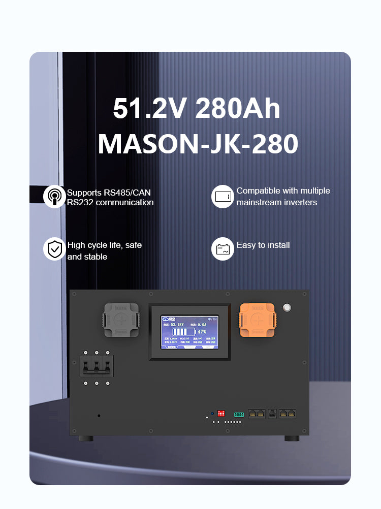 Mason-JK-280 Battery pack, battery diy kits, JK battery, battery in europe