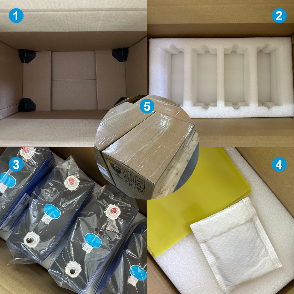 4PCS Lifepo4 Cells V3 3.2V 280Ah, Grade A Eve LF280K for Solar Energy Storage Battery | (Poland Stock)