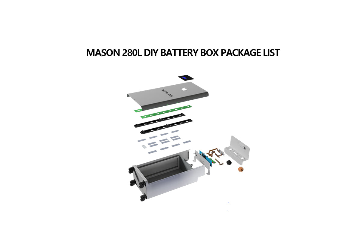 SEPLOS MASON 280L 48V 16S Vertical Battery DIY Kits with Active Balance in EU Stock