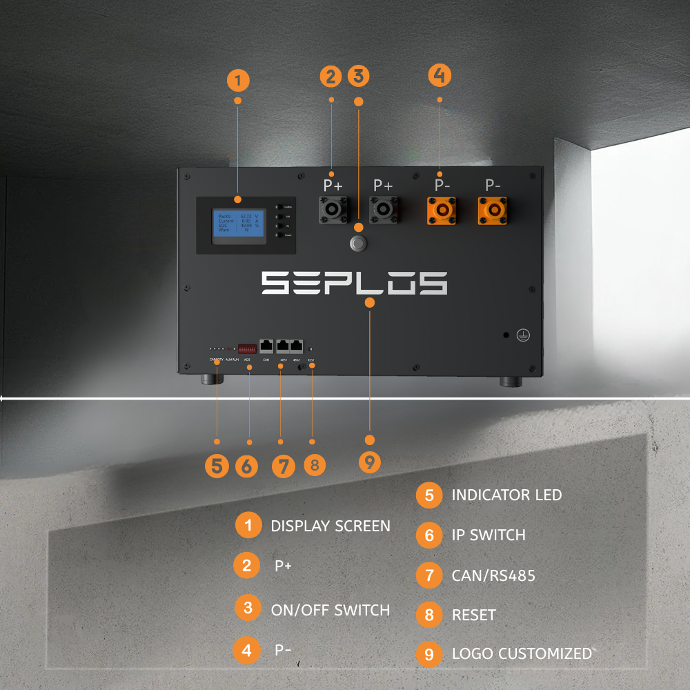 Rack mount installation demonstration of Seplos Mason 280L 51.2V battery system