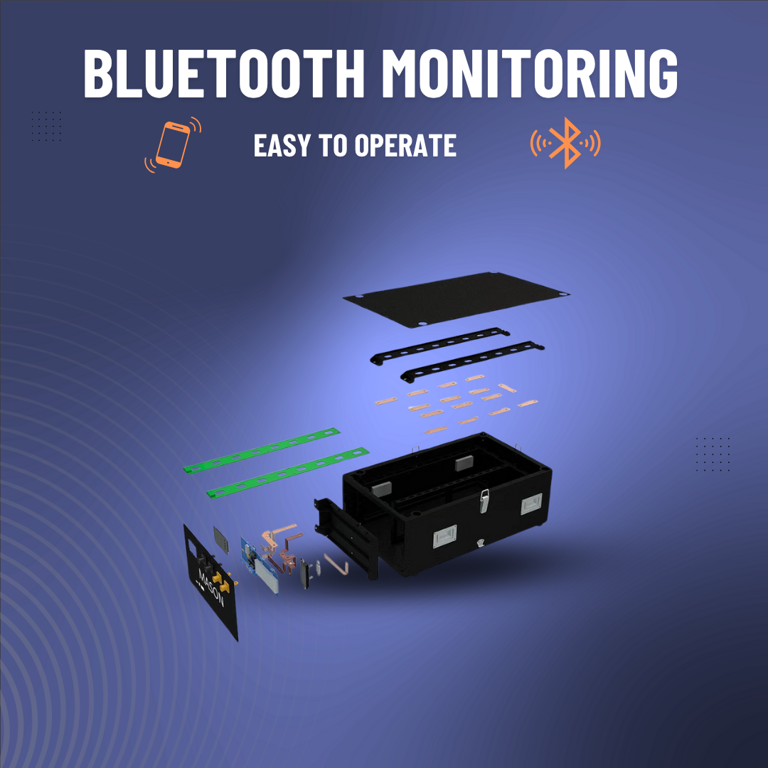 Technical specifications and dimensions of Seplos Mason 280L battery box