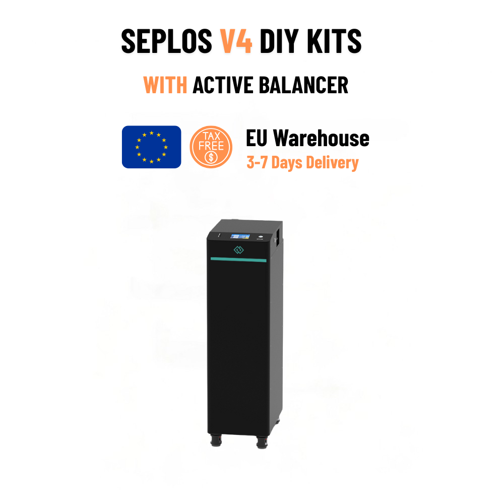 Seplos V4 Black DIY battery box 48V 280Ah with 10A balancer - EU stock
