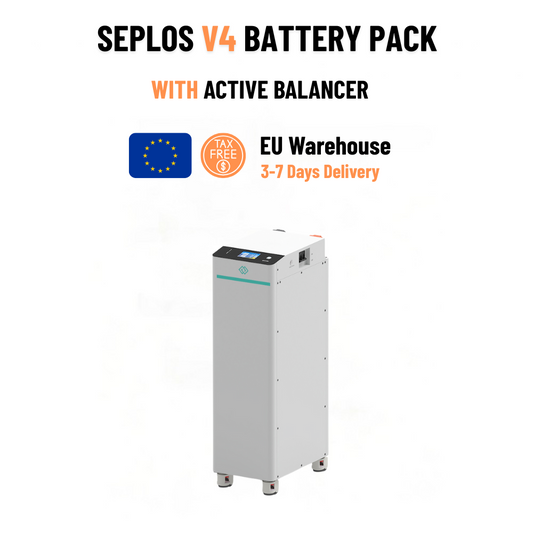 Seplos V4 White 14.3kWh LiFePO4 battery pack - 48V for solar systems