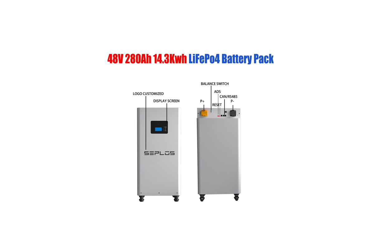 seplos mason 280l 48V 15kwh lifepo4 battery pack for home solar energy storage