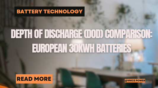 Depth of discharge (DOD) comparison: European 30Kwh batteries