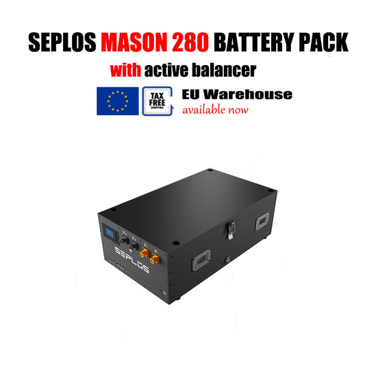 EU Stock Seplos 48V 280Ah Lithium Iron Phosphate 14.3kwh LiFePO4 Battery Pack With 10A Active Balance Board For Solar Home Energy Storage