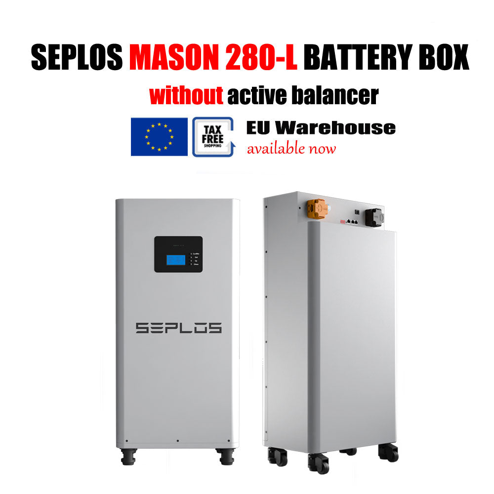 EU-Warehouse-Seplos 48V 51.2V15KWH MASON 280 DIY Battery case without active balancer (compatible for CATL 280Ah/302Ah batteries)